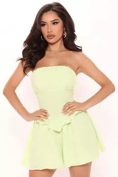 Комбинезон Fashion Nova HF22C552, лаймовый