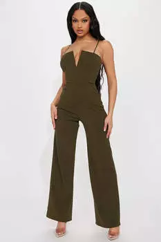 Комбинезон Fashion Nova KSJ4141, оливковый