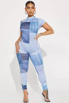 Комбинезон Fashion Nova M43682, деним