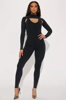 Комбинезон Fashion Nova MXJ4410FN, черный