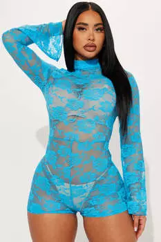 Комбинезон Fashion Nova NAB30080, бирюзовый