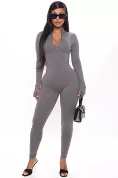 Комбинезон Fashion Nova NJ9486N, угольный