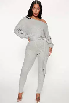 Комбинезон Fashion Nova P8034, серый