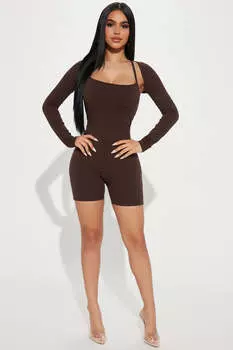 Комбинезон Fashion Nova ST3286FN, шоколад