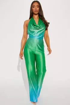 Комбинезон Fashion Nova WP8441, зеленый