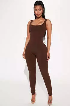 Комбинезон Fashion Nova ZDJ5331N, шоколад