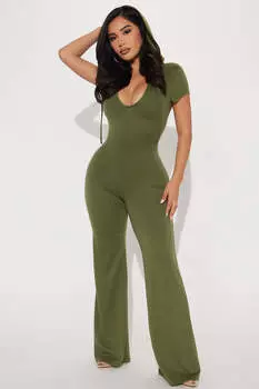 Комбинезон Fashion Nova ZJ2518N, оливковый