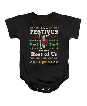 Комбинезон Festive Festivus для маленьких девочек Seinfeld, черный