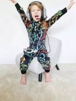 Комбинезон Gamer из сверхмягкого флиса Fox In A Box, мультиколор