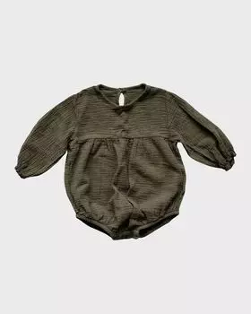 Комбинезон Girl's Meadow из органического хлопка, размер 3-24 мес The Simple Folk, цвет Olive