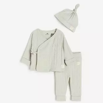 Комбинезон H&amp;M Fold Down, 3 предмета, серый