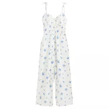 Комбинезон H&amp;M Patterned, белый/голубой