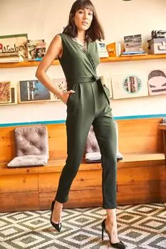 Комбинезон - Хаки - Приталенный Olalook