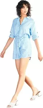 Комбинезон Hatley Giselle Romper - French Blue Stripes, цвет French Blue Stripes