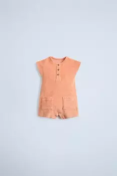 Комбинезон henley terry ZARA, цвет peach