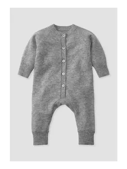 Комбинезон Hessnatur Strick Regular aus reinem Kaschmir, светло-серый