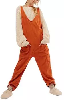 Комбинезон High Roller Cord в оранжевом цвете Free People