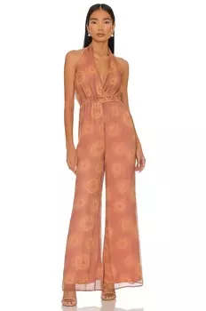 Комбинезон House of Harlow 1960 x REVOLVE Larisa, цвет Blush & Gold Tie Dye
