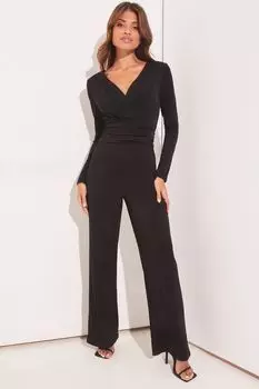Комбинезон и длинными рукавами Lipsy, черный