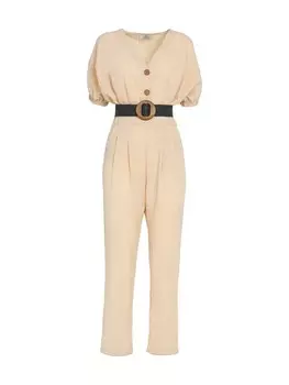 Комбинезон Influencer Jumpsuit, бежевый