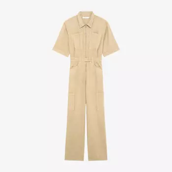 Комбинезон Iro с короткими рукавами, бежевый