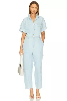 Комбинезон из денима acacia Zimmermann, цвет ice storm