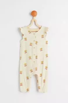 Комбинезон из джерси H&amp;M, натуральный белый/узор