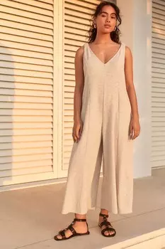 Комбинезон из джерси Next, бежевый