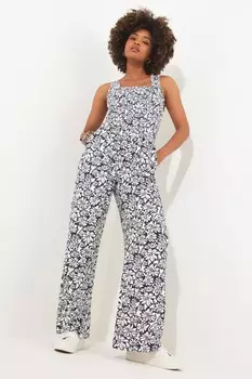 Комбинезон из джерси с цветочным узором Joe Browns, серый