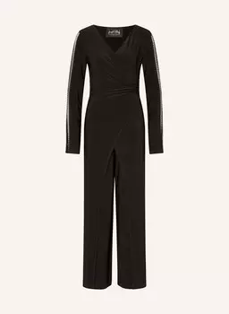 Комбинезон из джерси с драгоценными камнями Joseph Ribkoff Signature, черный
