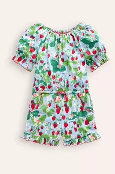 Комбинезон из джерси с принтом Boden, синий