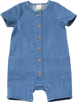 Комбинезон из джинсовой ткани синего цвета размерный. 86 1ч ALANA