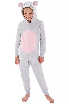 Комбинезон из флиса с мышкой Animal Crazy, серый