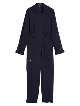 Комбинезон из габардина из смесовой шерсти Weekend Max Mara, цвет ultramarine