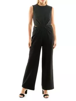 Комбинезон из крепа Wren Scuba Nicole Miller, черный