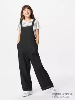 Комбинезон из льняной смеси Uniqlo, цвет 09 черный