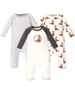 Комбинезон из органического хлопка для маленьких мальчиков, 3 шт., Жираф Touched By Nature, оранжевый
