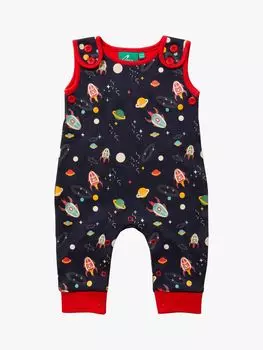 Комбинезон из органического хлопка для малышей Outer Space Little Green Radicals, мульти