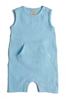 Комбинезон из органического хлопка с карманом-кенгуру Naeve, синий