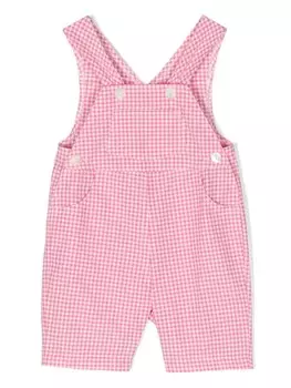 Комбинезон из поплина в клетку Siola, розовый