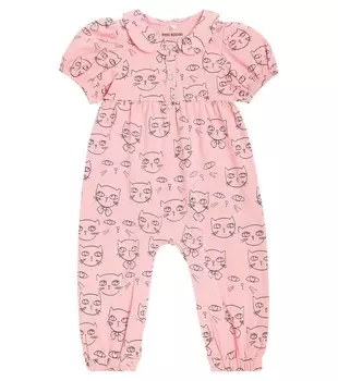 Комбинезон из смесового хлопка для малышей Mini Rodini, розовый