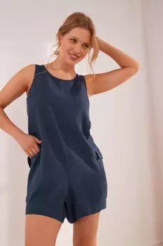 Комбинезон из смесового льна Next, синий