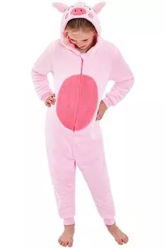 Комбинезон из свиного флиса Animal Crazy, розовый