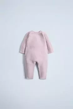Комбинезон из трикотажного полотна ZARA, цвет Light pink
