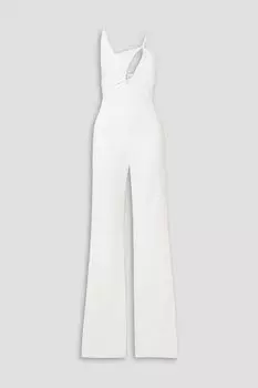 Комбинезон Jack из кади со сборками и вырезами ET OCHS, белый