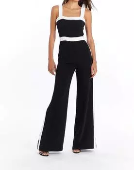 Комбинезон Jessel черного/слоновой кости Amanda Uprichard