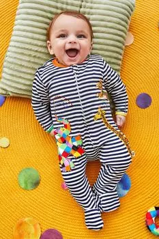 Комбинезон JoJo Maman Bb Elmer с аппликацией и застежкой-молнией Jojo Maman Bb, синий