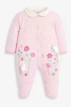 Комбинезон JoJo Maman Bb с аппликацией в виде кролика Jojo Maman Bb, розовый