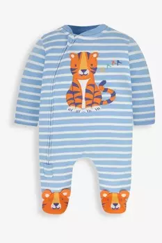 Комбинезон JoJo Maman Bb Tiger с аппликацией и застежкой-молнией Jojo Maman Bb, синий