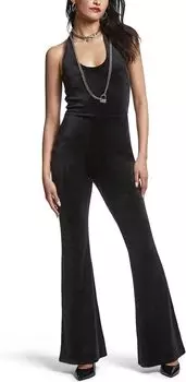 Комбинезон Juicy Couture Halter Jumpsuit with Back Bling, цвет Liquorice